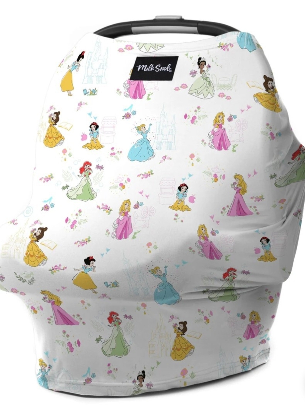 Milk Snob Disney Princesses 5 In 1 Nursing Cover, Car Seat, Chair, Swing Cover